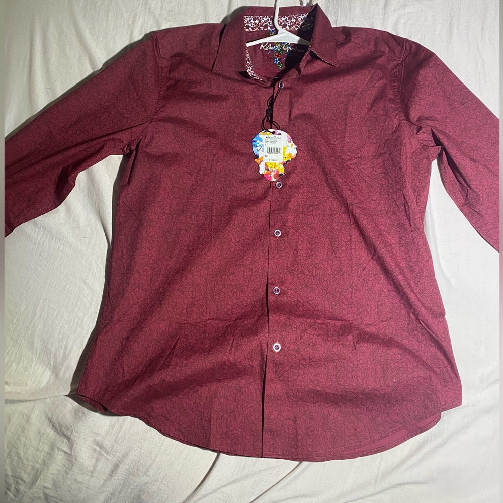 Men! NWT Robert Graham Armstrong Classic Fit Button Down Shirt size Large